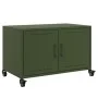 Mueble de TV de acero verde oliva 68x39x43,5 cm by , TV Furniture - Ref: Foro24-846642, Price: 75,42 €, Discount: %