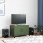 Fernsehmöbel aus olivgrünem Stahl 68x39x43,5 cm von , TV-Möbel - Ref: Foro24-846642, Preis: 76,40 €, Rabatt: %