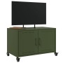 Fernsehmöbel aus olivgrünem Stahl 68x39x43,5 cm von , TV-Möbel - Ref: Foro24-846642, Preis: 76,40 €, Rabatt: %
