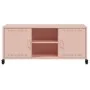 Mueble para TV acero laminado en frío rosa 100,5x39x43,5 cm by , TV Furniture - Ref: Foro24-846663, Price: 92,26 €, Discount: %