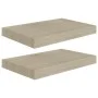 Floating wall shelves 2 pcs MDF oak 40x23x3.8 cm by vidaXL, Shelves and shelves - Ref: Foro24-323869, Price: 27,70 €, Discoun...