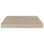 Estantes flotantes de pared 2 uds MDF roble 40x23x3,8 cm