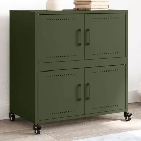 Olivgrüner Stahlschrank 68x39x72 cm von , Sideboards - Ref: Foro24-846654, Preis: 119,75 €, Rabatt: %