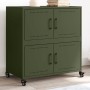 Olivgrüner Stahlschrank 68x39x72 cm von , Sideboards - Ref: Foro24-846654, Preis: 112,37 €, Rabatt: %