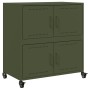 Olivgrüner Stahlschrank 68x39x72 cm von , Sideboards - Ref: Foro24-846654, Preis: 112,37 €, Rabatt: %