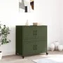 Olivgrüner Stahlschrank 68x39x72 cm von , Sideboards - Ref: Foro24-846654, Preis: 119,38 €, Rabatt: %