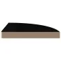 Corner floating shelves 4 pcs glossy black MDF 35x35x3.8 cm by vidaXL, Shelves and shelves - Ref: Foro24-323912, Price: 60,55...
