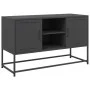 Mueble para TV de acero negro 100,5x39x60,5 cm by , TV Furniture - Ref: Foro24-846512, Price: 92,96 €, Discount: %