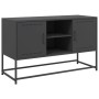 Schwarzer TV-Schrank aus Stahl, 100,5x39x60,5 cm. von , TV-Möbel - Ref: Foro24-846512, Preis: 94,21 €, Rabatt: %