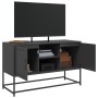 Schwarzer TV-Schrank aus Stahl, 100,5x39x60,5 cm. von , TV-Möbel - Ref: Foro24-846512, Preis: 94,21 €, Rabatt: %