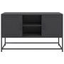 Schwarzer TV-Schrank aus Stahl, 100,5x39x60,5 cm. von , TV-Möbel - Ref: Foro24-846512, Preis: 94,21 €, Rabatt: %