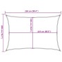 Toldo de vela rectangular HDPE gris claro 160 g/m² 2x2,5 m by , Umbrellas - Ref: Foro24-4001973, Price: 24,89 €, Discount: %