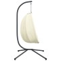 Hängender Eierstuhl mit Stoff- und Stahlunterstützung in Beige. von , Gartenwippen - Ref: Foro24-4007401, Preis: 201,42 €, Ra...