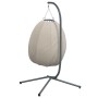 Hängender Eierstuhl mit Stoff- und Stahlunterstützung in Beige. von , Gartenwippen - Ref: Foro24-4007401, Preis: 201,42 €, Ra...