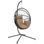 Hängender Eierstuhl mit Stoff- und Stahltaupegestell. von , Gartenwippen - Ref: Foro24-4007403, Preis: 210,55 €, Rabatt: %