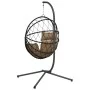 Hängender Eierstuhl mit Stoff- und Stahltaupegestell. von , Gartenwippen - Ref: Foro24-4007403, Preis: 210,55 €, Rabatt: %