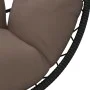 Hängender Eierstuhl mit Stoff- und Stahltaupegestell. von , Gartenwippen - Ref: Foro24-4007403, Preis: 210,55 €, Rabatt: %