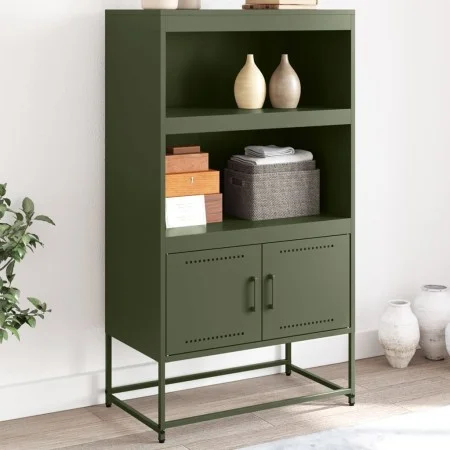 Olivgrüner Stahlschrank 68,5x38,5x123,5 cm von , Sideboards - Ref: Foro24-846504, Preis: 130,01 €, Rabatt: %