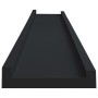 Regal für Fotorahmen 2 Stück schwarz MDF 80x9x3 cm von vidaXL, Regale und Regale - Ref: Foro24-323933, Preis: 24,72 €, Rabatt: %