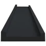 Shelf for photo frames 2 pcs black MDF 80x9x3 cm by vidaXL, Shelves and shelves - Ref: Foro24-323933, Price: 24,24 €, Discoun...