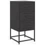 Mesita de noche acero negra 36x39x78 cm de , Mesitas de noche - Ref: Foro24-846578, Precio: 84,98 €, Descuento: %