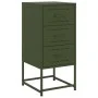Mesita de noche acero verde oliva 36x39x78 cm de , Mesitas de noche - Ref: Foro24-846586, Precio: 88,31 €, Descuento: %