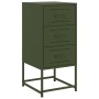 Nachttisch aus olivgrünem Stahl, 36x39x78 cm. von , Nachttische - Ref: Foro24-846586, Preis: 89,49 €, Rabatt: %
