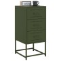 Nachttisch aus olivgrünem Stahl, 36x39x78 cm. von , Nachttische - Ref: Foro24-846586, Preis: 89,49 €, Rabatt: %