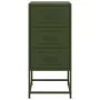 Mesita de noche acero verde oliva 36x39x78 cm de , Mesitas de noche - Ref: Foro24-846586, Precio: 88,31 €, Descuento: %