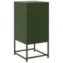 Mesita de noche acero verde oliva 36x39x78 cm de , Mesitas de noche - Ref: Foro24-846586, Precio: 88,31 €, Descuento: %
