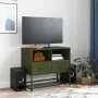Fernsehmöbel aus olivgrünem Stahl 68x39x60,5 cm von , TV-Möbel - Ref: Foro24-846552, Preis: 67,94 €, Rabatt: %