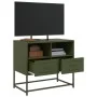 Fernsehmöbel aus olivgrünem Stahl 68x39x60,5 cm von , TV-Möbel - Ref: Foro24-846552, Preis: 67,94 €, Rabatt: %