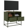 Fernsehmöbel aus olivgrünem Stahl 68x39x60,5 cm von , TV-Möbel - Ref: Foro24-846552, Preis: 68,59 €, Rabatt: %