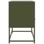 Fernsehmöbel aus olivgrünem Stahl 68x39x60,5 cm von , TV-Möbel - Ref: Foro24-846552, Preis: 67,94 €, Rabatt: %