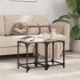 Mesas de centro 2 uds vidrio transparente y acero 30x30x40 cm by , Coffee table - Ref: Foro24-845951, Price: 36,82 €, Discoun...