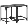 Mesas de centro 2 uds vidrio transparente y acero 30x30x40 cm by , Coffee table - Ref: Foro24-845953, Price: 38,80 €, Discoun...