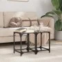 Mesas de centro 2 uds vidrio transparente y acero 30x30x40 cm by , Coffee table - Ref: Foro24-845953, Price: 38,80 €, Discoun...
