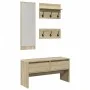Eingangsmöbel 4-teilig aus Sonoma-Eichenfurnierholz. von , Bänke für Hallen und Lager - Ref: Foro24-847921, Preis: 113,29 €, ...
