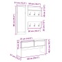 Muebles de recibidor 4 piezas madera de ingeniería roble Sonoma by , Benches for halls and storage - Ref: Foro24-847921, Pric...