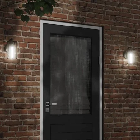 Apliques de exterior 2 unidades acero inoxidable negro by , Outdoor lighting - Ref: Foro24-4006259, Price: 58,13 €, Discount: %