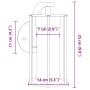 Außenlampen, 2 Stück, Edelstahl in Schwarz. von , Außenbeleuchtung - Ref: Foro24-4006259, Preis: 59,31 €, Rabatt: %