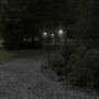 Lámparas de suelo exterior 3 uds acero inoxidable negro 100 cm by , Outdoor lighting - Ref: Foro24-4006348, Price: 128,32 €, ...