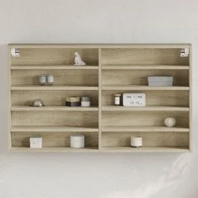 Vitrina de madera de ingeniería roble Sonoma 100x15x58 cm by , Shelves and shelves - Ref: Foro24-847928, Price: 58,15 €, Disc...