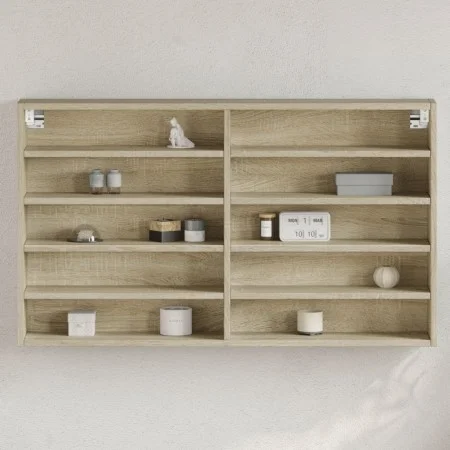 Ingeneering Holzvitrine Eiche Sonoma 100x15x58 cm von , Regale und Regale - Ref: Foro24-847928, Preis: 57,22 €, Rabatt: %