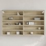 Vitrina de madera de ingeniería roble Sonoma 100x15x58 cm de , Estantes y estanterías - Ref: Foro24-847928, Precio: 59,48 €