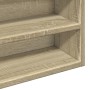 Vitrina de madera de ingeniería roble Sonoma 100x15x58 cm by , Shelves and shelves - Ref: Foro24-847928, Price: 57,35 €, Disc...