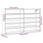 Ingeneering Holzvitrine Eiche Sonoma 100x15x58 cm von , Regale und Regale - Ref: Foro24-847928, Preis: 57,22 €, Rabatt: %