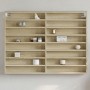Vitrina de madera de ingeniería roble Sonoma 100x8,5x75 cm de , Estantes y estanterías - Ref: Foro24-847935, Precio: 61,72 €