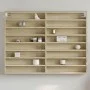 Vitrina de madera de ingeniería roble Sonoma 100x8,5x75 cm by , Shelves and shelves - Ref: Foro24-847935, Price: 60,94 €, Dis...