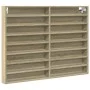 Vitrina de madera de ingeniería roble Sonoma 100x8,5x75 cm by , Shelves and shelves - Ref: Foro24-847935, Price: 60,94 €, Dis...